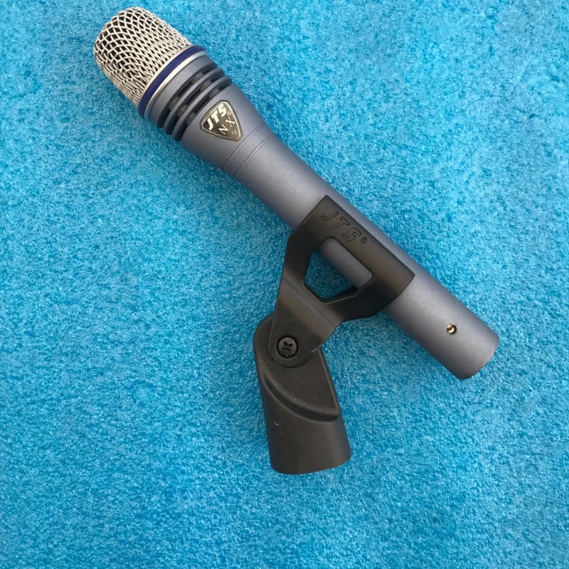 Current JTS MX 9 condenser microphone Blue/grey – used Microphone     Condenser