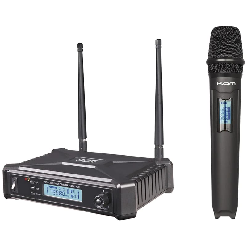 2020s KAM KWM1935 Wireless Microphone System Black/Grey – new Microphone   Wireless