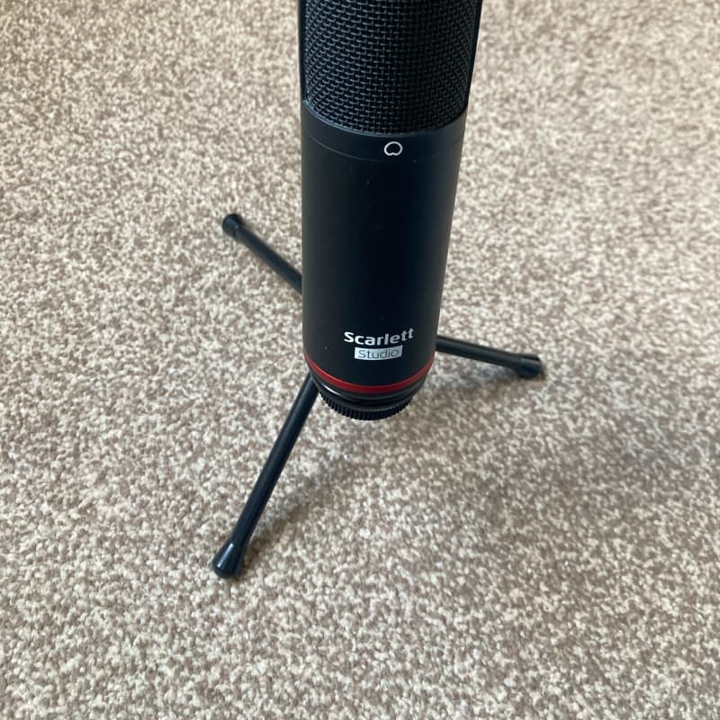 2019-Present Focusrite Scarlett Microphone Matte Black - used Microphone