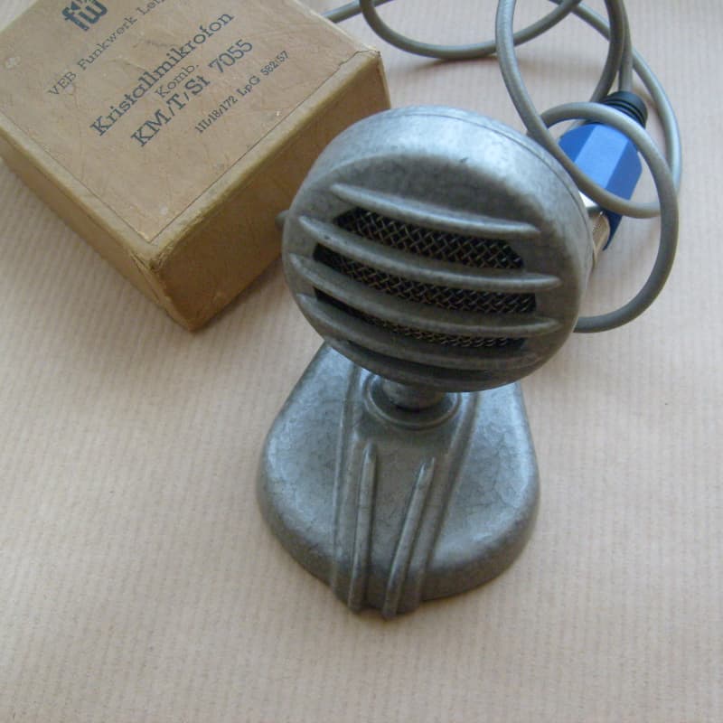 1960 Kristallmikrofon KM/T/St 7055 Grey - used Microphone