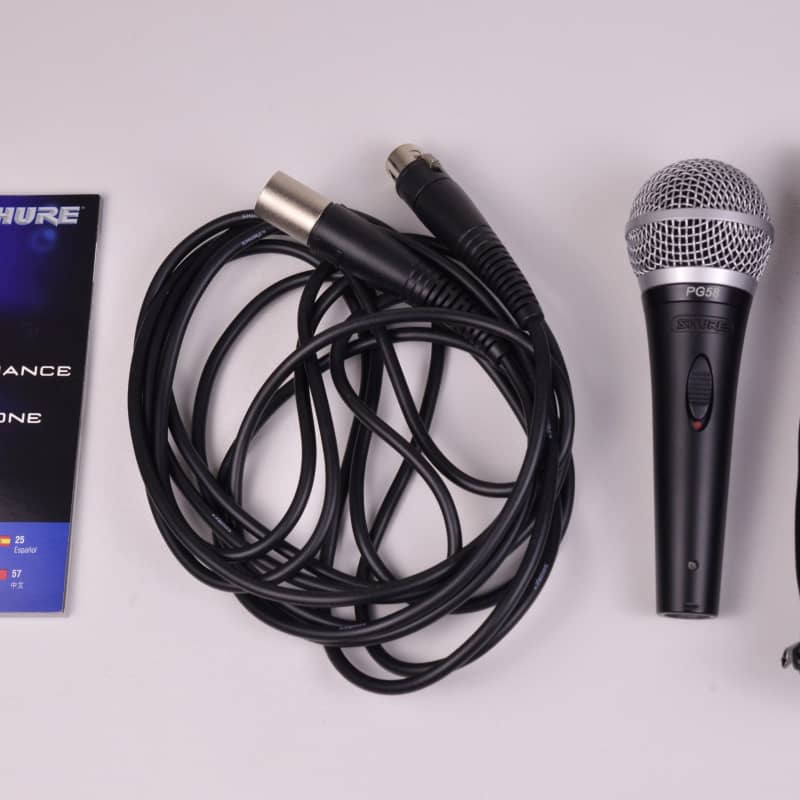 Shure PG58 Microphone Black – used Microphone