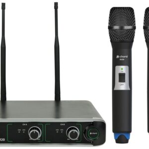 AVSL Chord Compact UHF Wireless Microphone Set - 864.8+863.1 Dual - new Microphone   Wireless