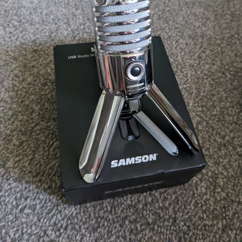 2010s Samson Meteor Mic USB Studio Condenser Mic Chrome – used      Condenser