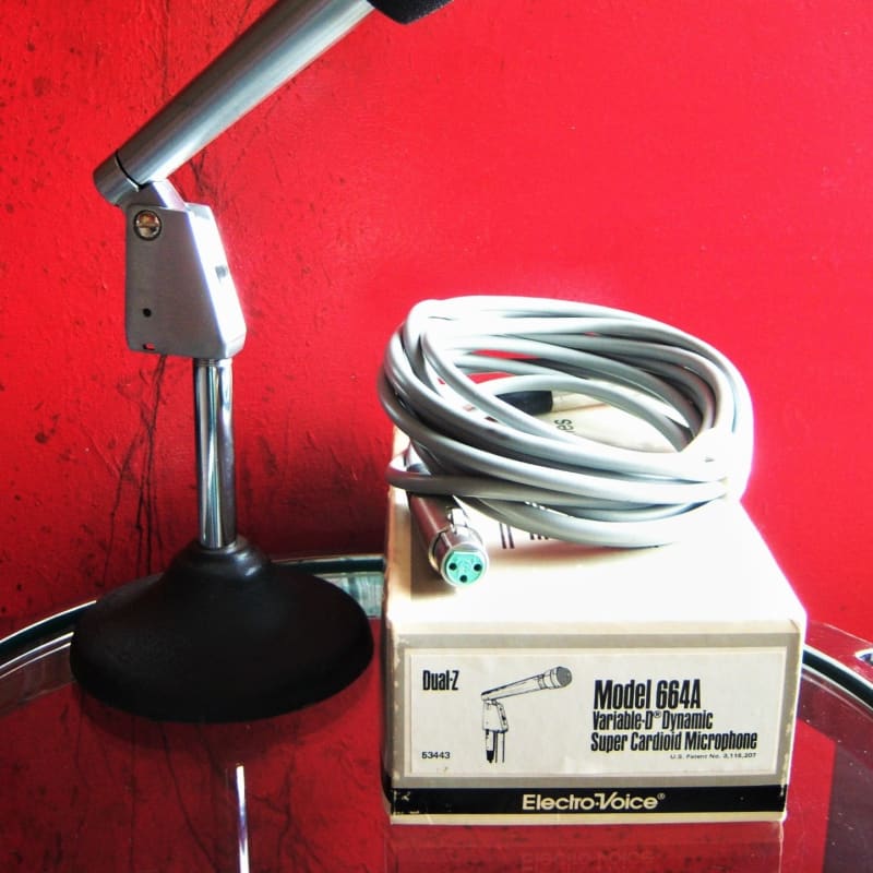 1960s Electro-Voice 660 Supercardioid Dynamic Microphone Chrome - used Microphone Supercardioid Dynamic