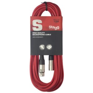 EMD S Series XLR to XLR Cable - 10m / Red - new Microphone      XLR Cable