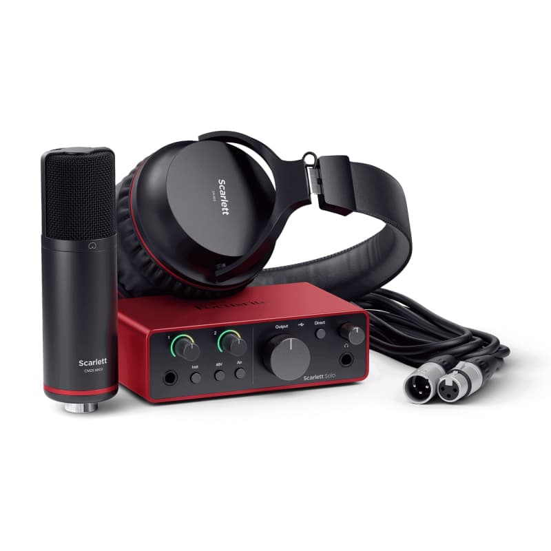 2023 - Present Focusrite Scarlett Solo 4th Gen USB Audio Inter... - new      Condenser