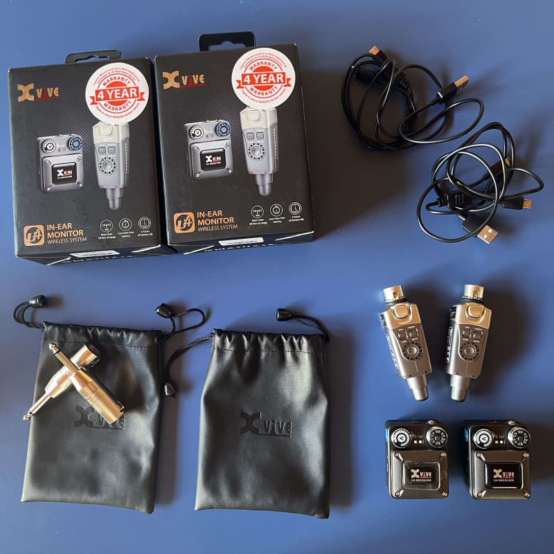 2019 – 2020 Xvive U4 Wireless In-Ear Monitor System Black – used    Wireless