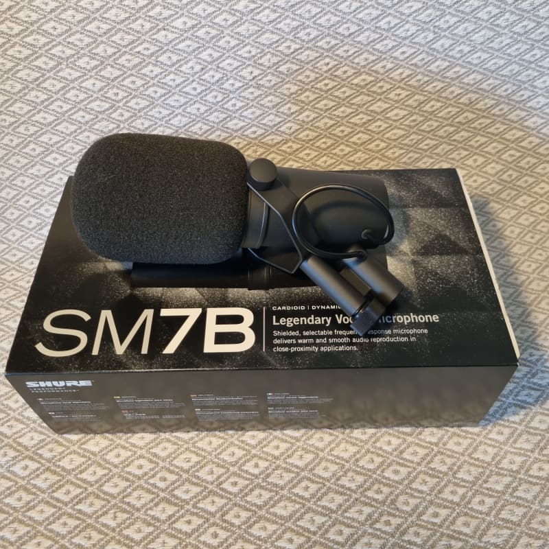 Shure SM7B Cardioid Dynamic Microphone Black - used Microphone  Dynamic