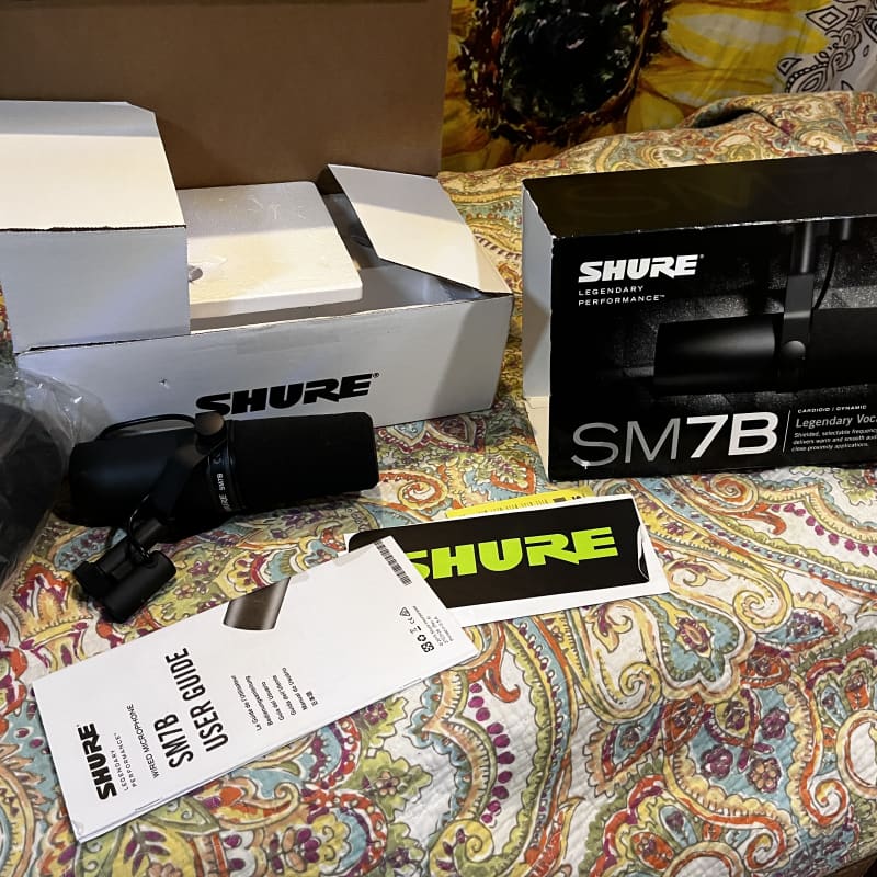 2001 - Present Shure SM7B Cardioid Dynamic Microphone Black - used Microphone  Dynamic