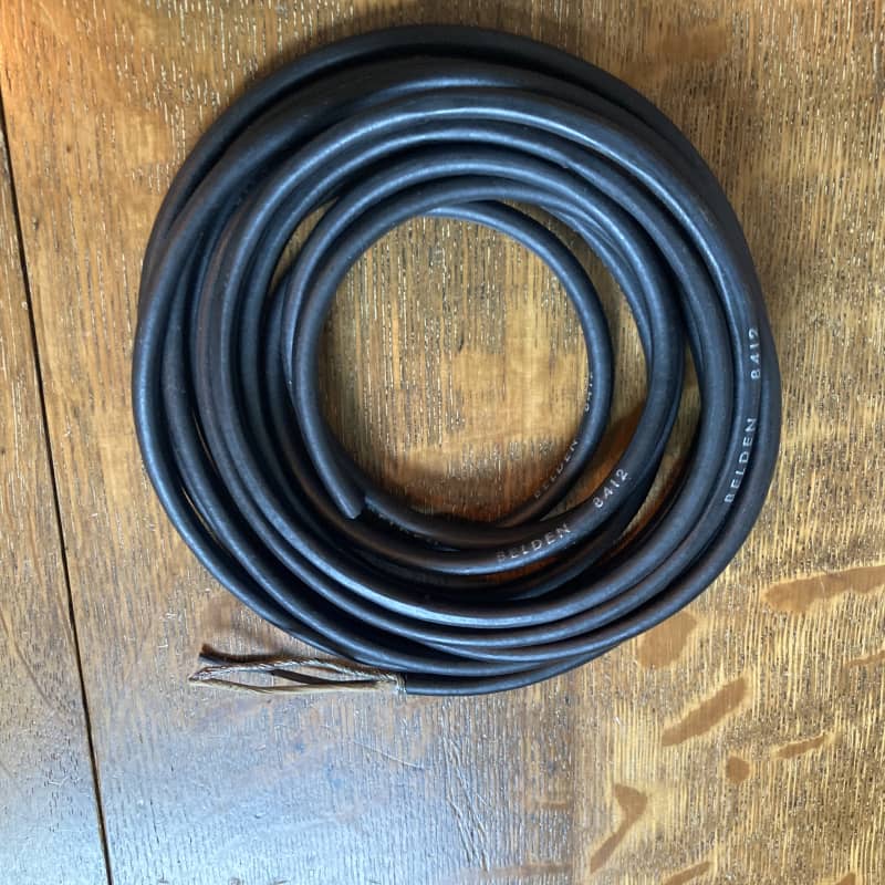 1960s Belden ribbon microphone cable black brown - used Microphone     Microphone Cable Ribbon