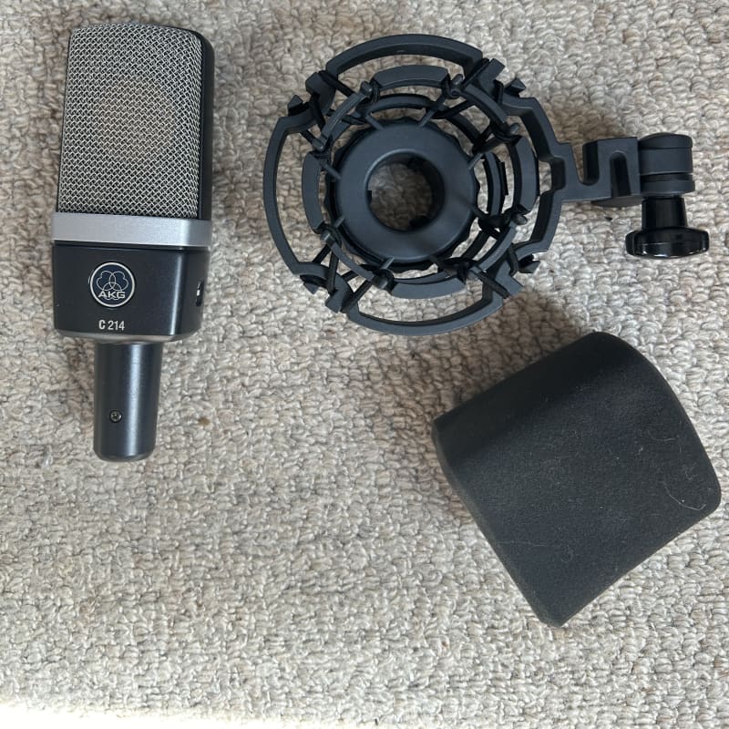 2010s AKG C214 Large Diaphragm Cardioid Condenser Microphone B… – used Microphone   Cardioid