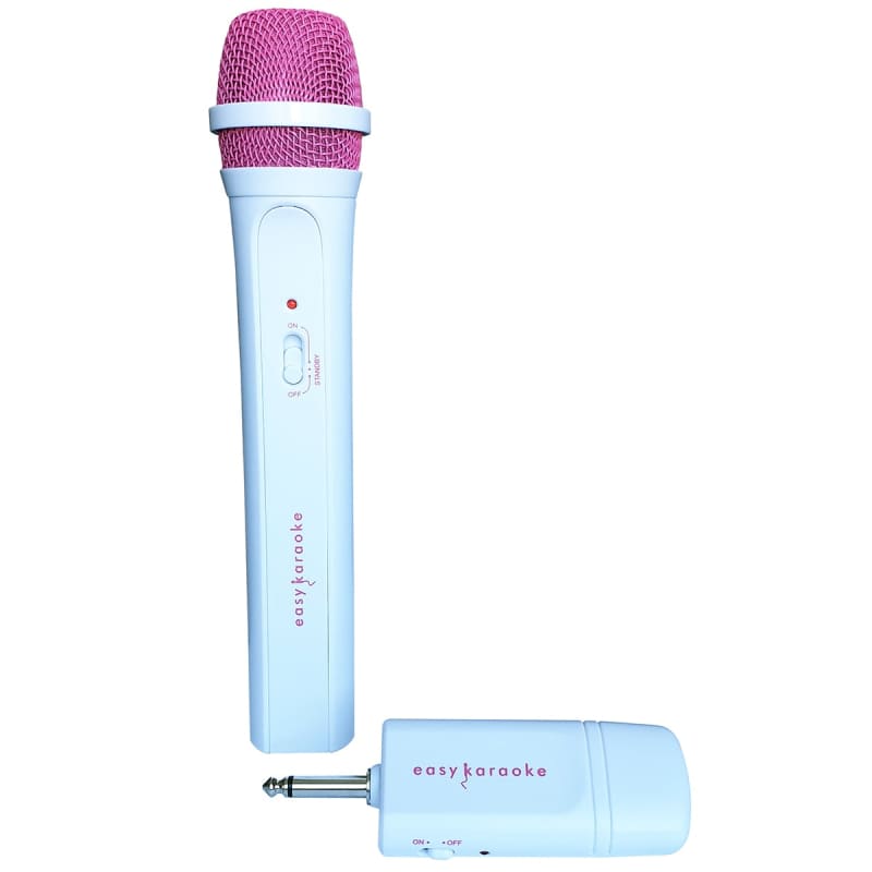 EASY KARAOKE Easy Karaoke Wireless Microphone ~ Pink / White – new Microphone