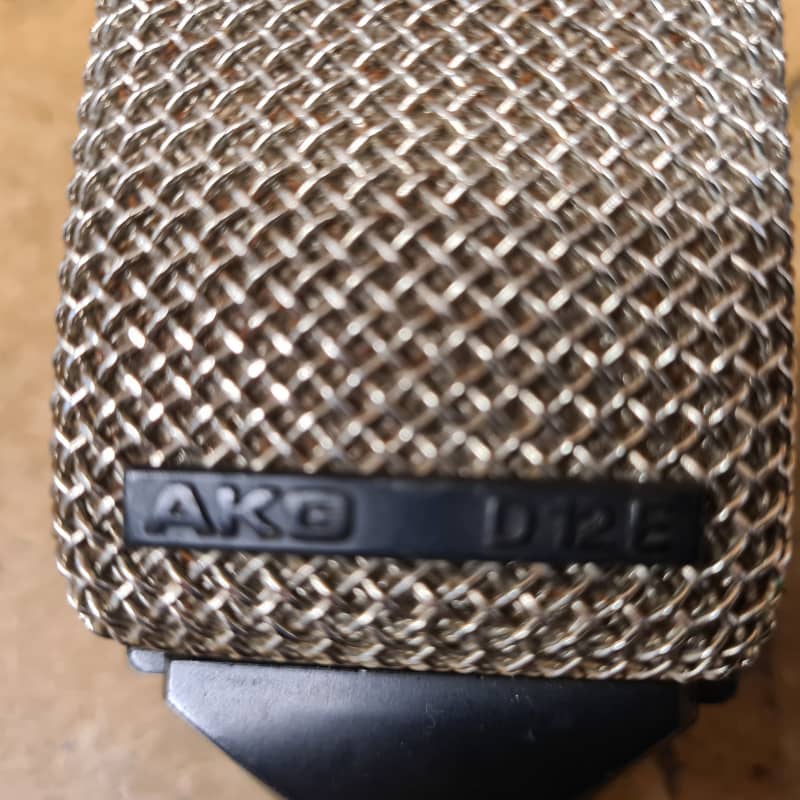 1970s - 1980s AKG D12 E Cardioid Dynamic Microphone Black / Si... - used Microphone  Dynamic Cardioid