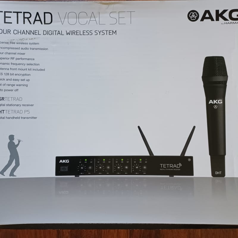 2017 AKG wireless microphone Tetrad vocal microphone set As new – used Microphone      Vocal