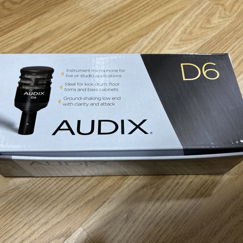 2010s Audix D6 Dynamic Kick Drum Microphone Black – used Microphone  Dynamic