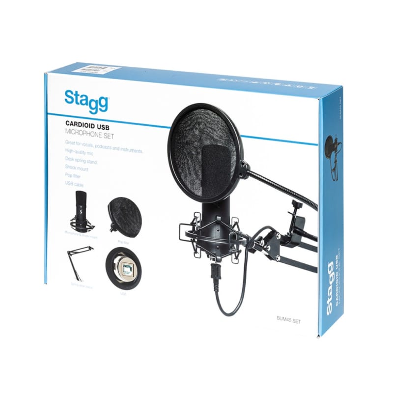 2019 Stagg SUM45Set Black – used Microphone    USB microphone  Vocal