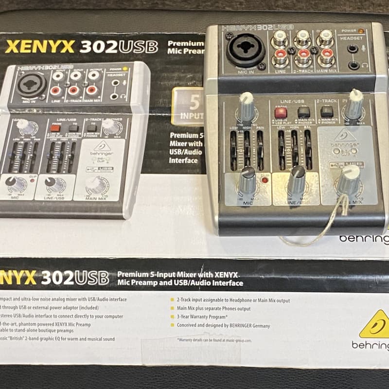 2012 - Present Behringer Xenyx 302USB Mixer and USB Interface ... - used Microphone