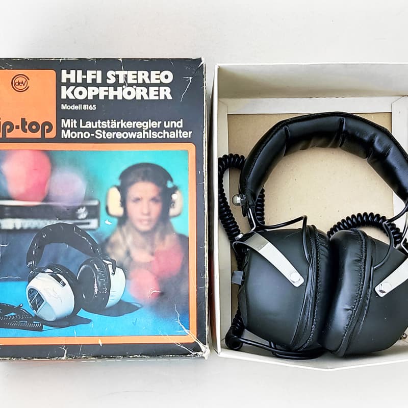 1975 DEV Tip Top DEV Tip Top 8165 Black – used       headphones