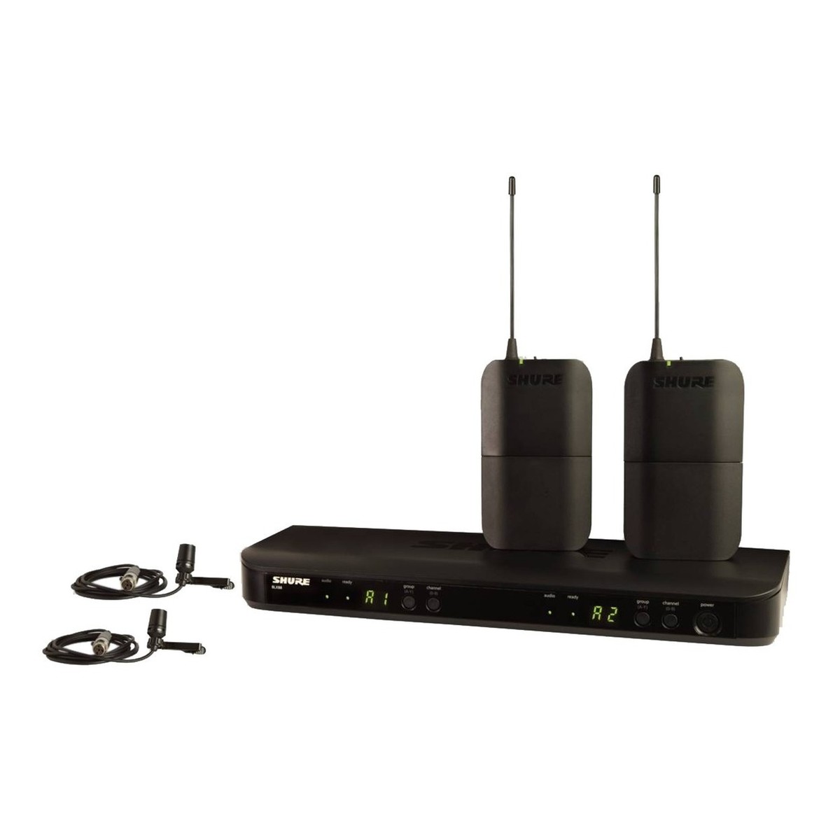 Shure BLX188E/CVL-T11 Dual Wireless Lavalier Microphone System -  New In the Box      Lavalier Wireless Microphone