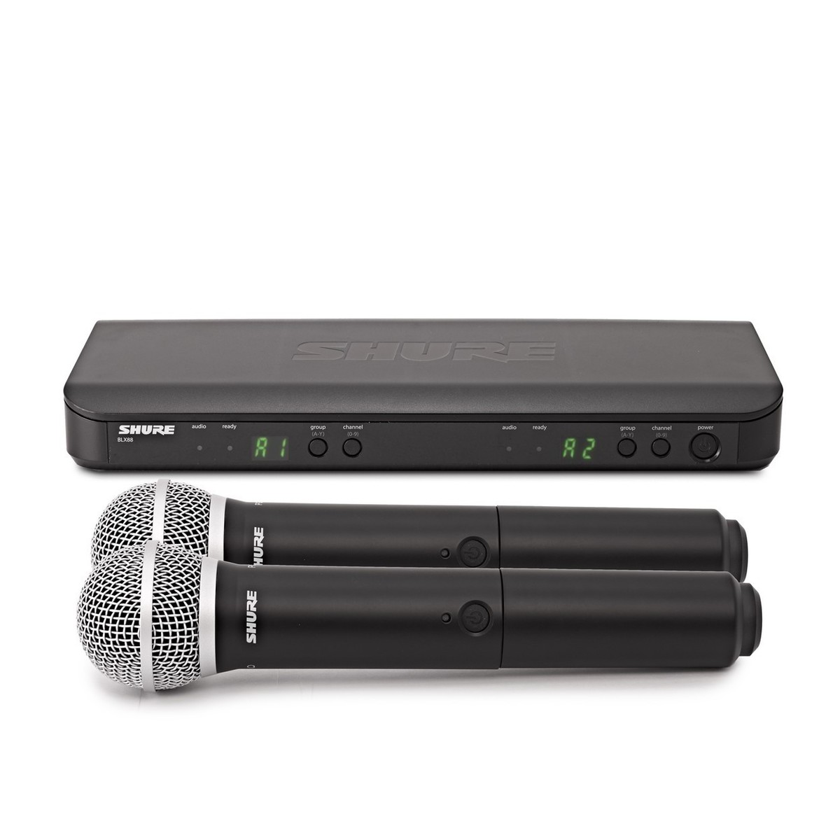 Shure BLX288/PG58-S8 Dual Handheld Wireless Microphone System –  New In the Box      Handheld Wireless Microphone