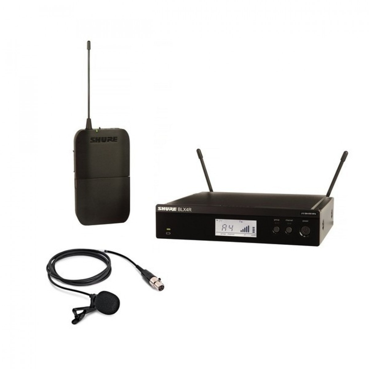 Shure BLX14R/CVL-T11 Rack Mount Wireless Lavalier Microphone System -  New In the Box      Lavalier Wireless Microphone