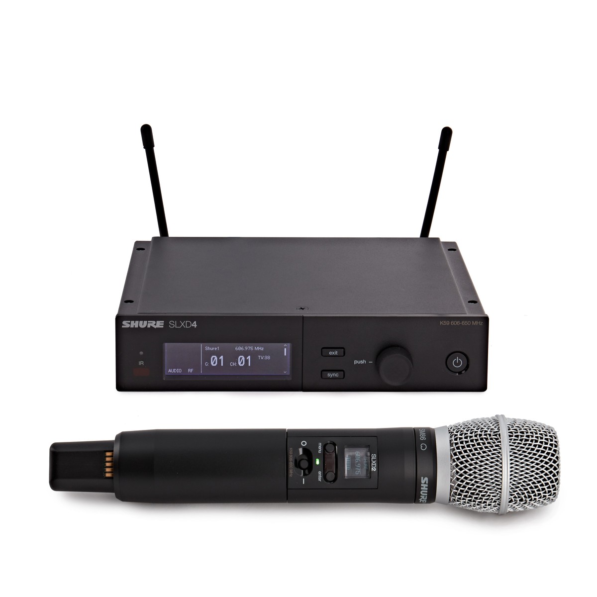 Shure SLXD24/SM86-K59 Handheld Wireless Microphone System -  New In the Box      Handheld Wireless Microphone