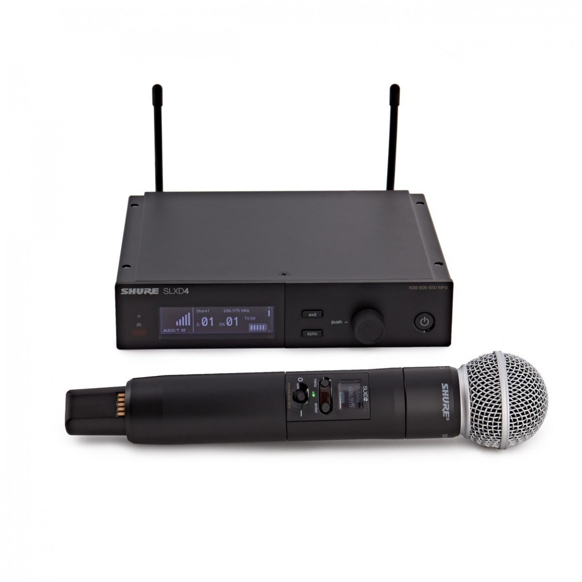 Shure SLXD24/SM58-H56 Handheld Wireless Microphone System –  New In the Box      Handheld Wireless Microphone