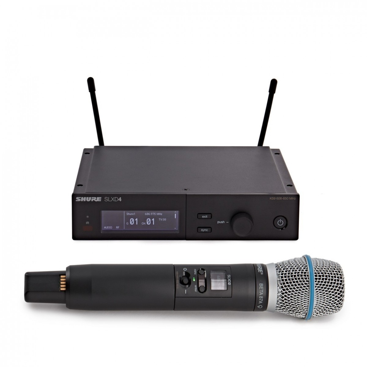 Shure SLXD24/B87A-S50 Handheld Wireless Microphone System -  New In the Box      Handheld Wireless Microphone