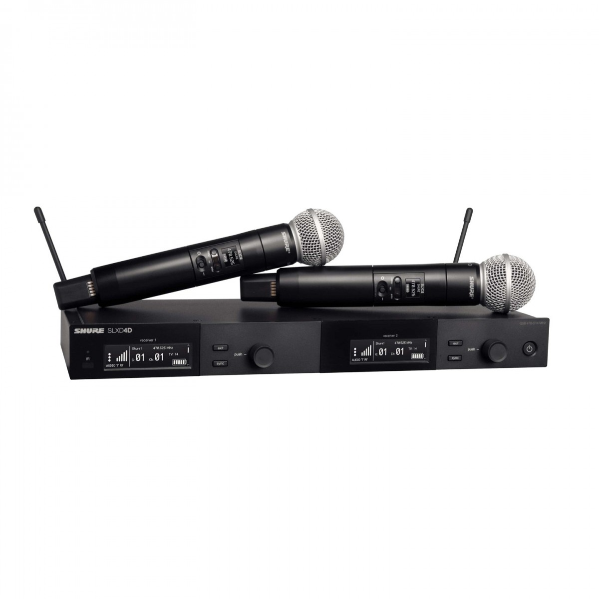 Shure SLXD24D/SM58-K59 Dual Wireless Handheld Microphone System -  New In the Box      Handheld Wireless Microphone