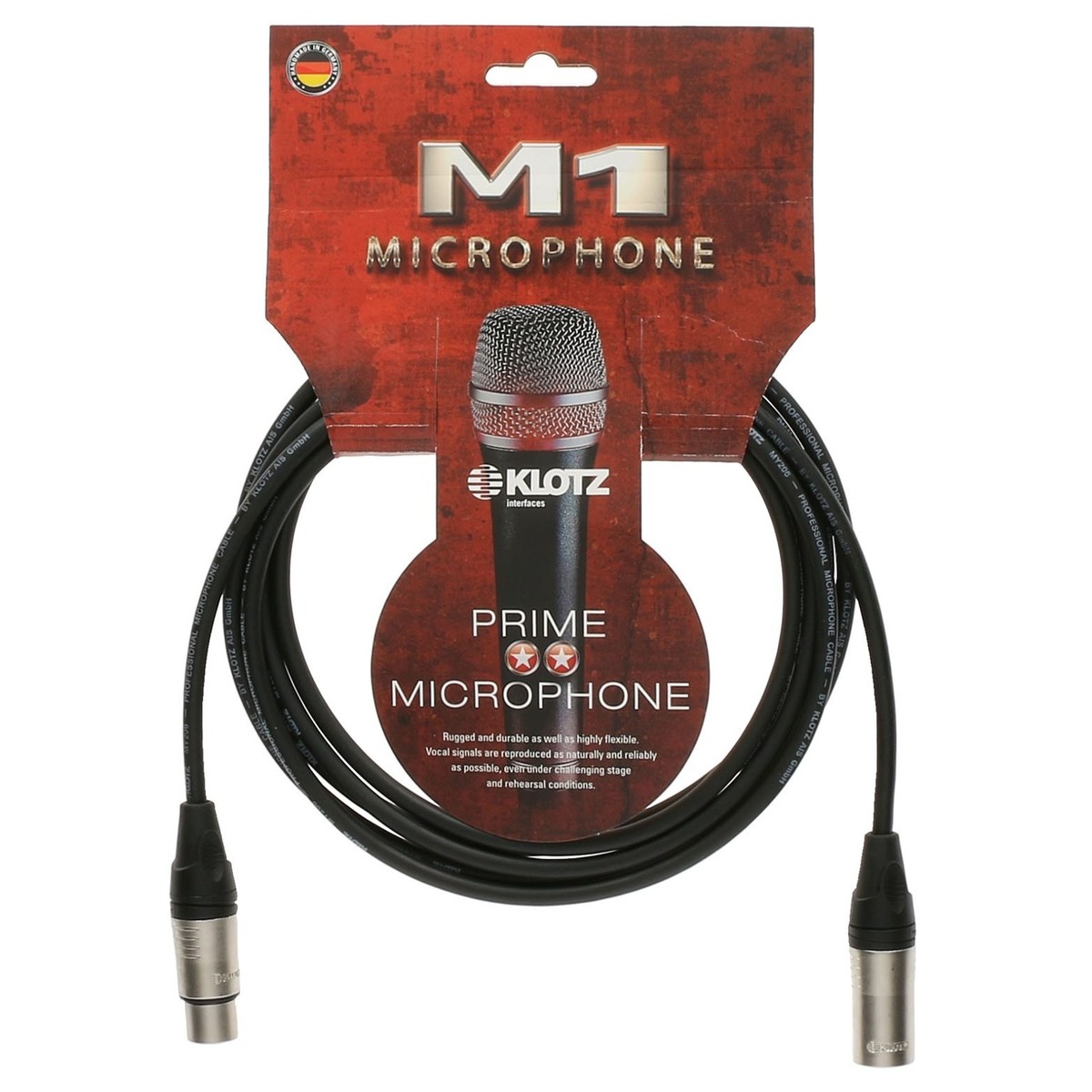 Klotz M1K1FM XLR Microphone Cable 1m -  New In the Box  1 metre cable     XLR Microphone Cable Microphone