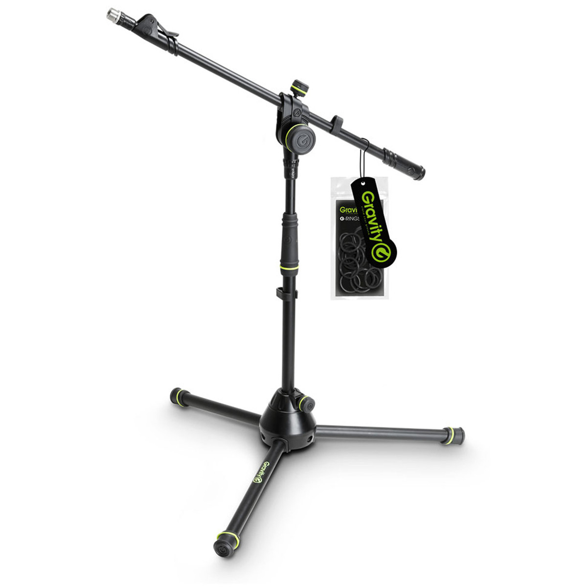 Gravity GMS4222B Short Microphone Stand with Telescoping Boom -  New In the Box  Microphone Stand     Boom Microphone