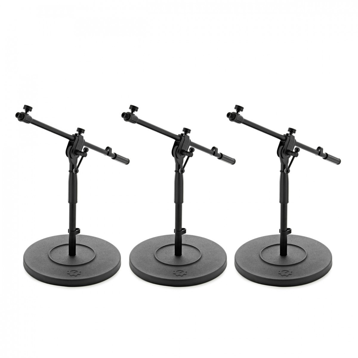 Short Cast Base Telescopic Boom Microphone Stand 3 Pack –  New In the Box  Microphone Stand     Boom Microphone