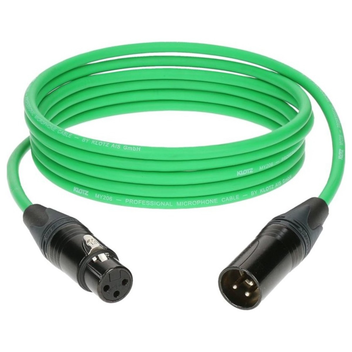 Klotz M1 XLR Microphone Cable Green 1m -  New In the Box  1 metre cable     XLR Microphone Cable Microphone