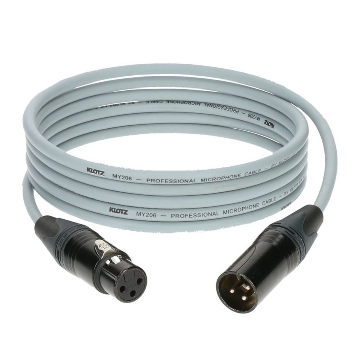 Klotz M1 XLR Microphone Cable Grey 1m –  New In the Box  1 metre cable     XLR Microphone Cable Microphone