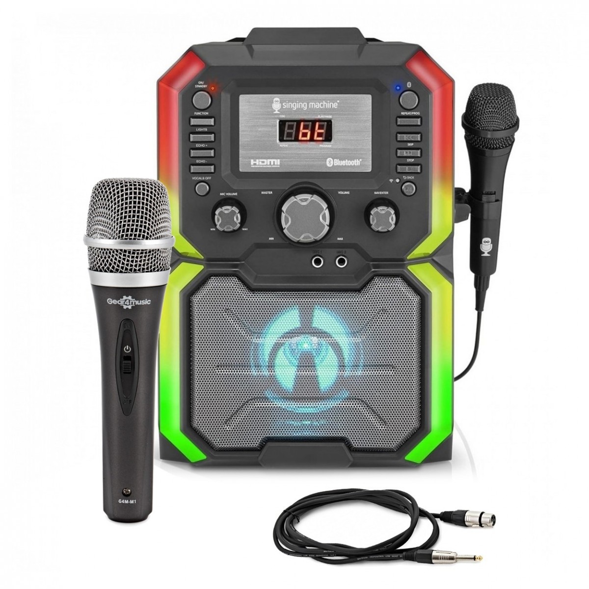 Singing Machine Bluetooth Karaoke Machine With Second Microphone -  New In the Box        Microphone