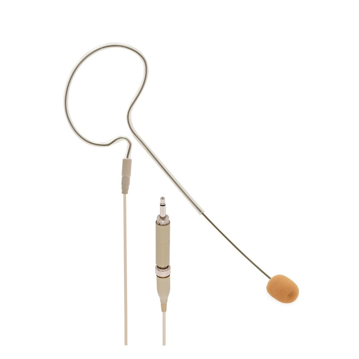 SubZero Single Ear Headset Microphone with Minijack Connector Tan -  New In the Box  Headset Microphone      Microphone