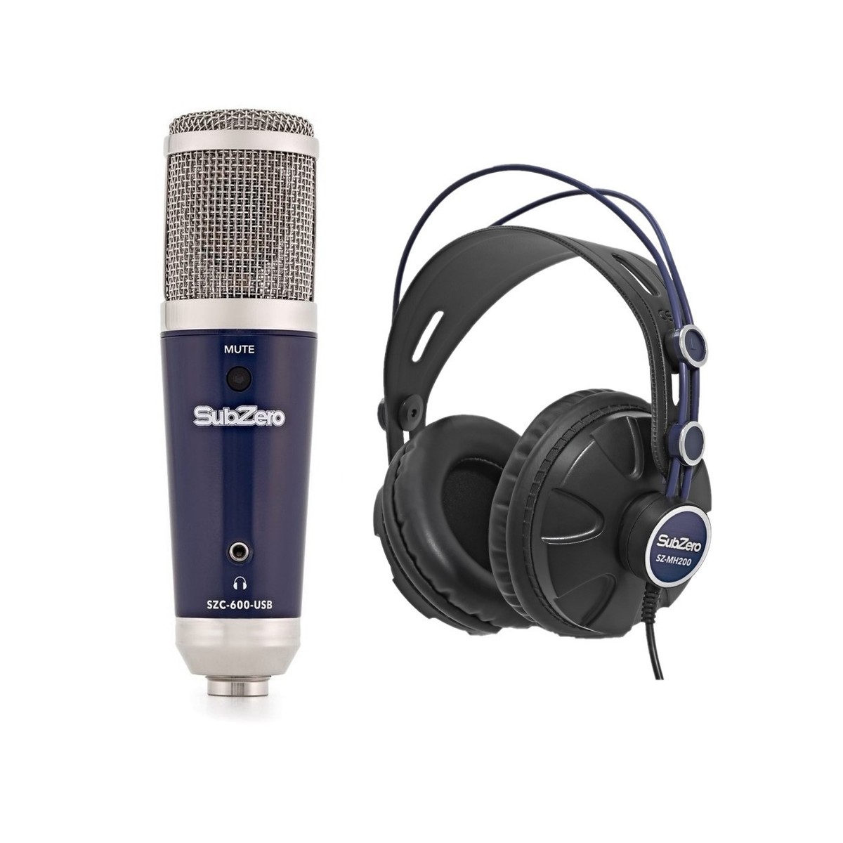 SubZero SZC-600-USB Condenser Microphone Recording Pack -  New In the Box    Condenser    Microphone