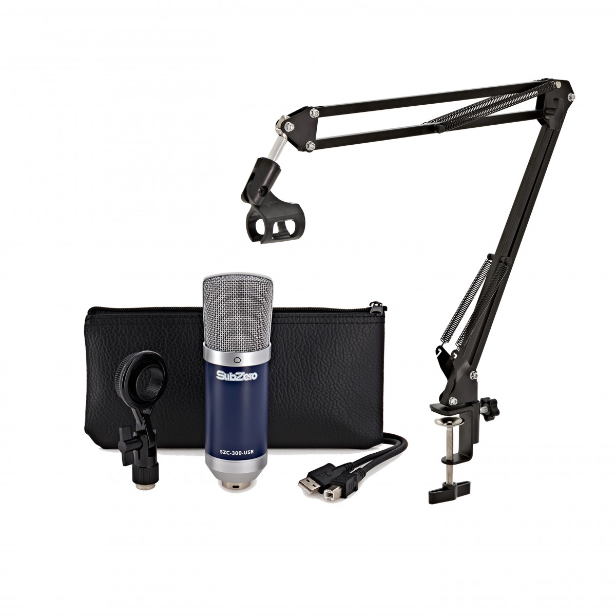 SZC-300 USB Condenser Microphone with Microphone Arm -  New In the Box    Condenser    Microphone