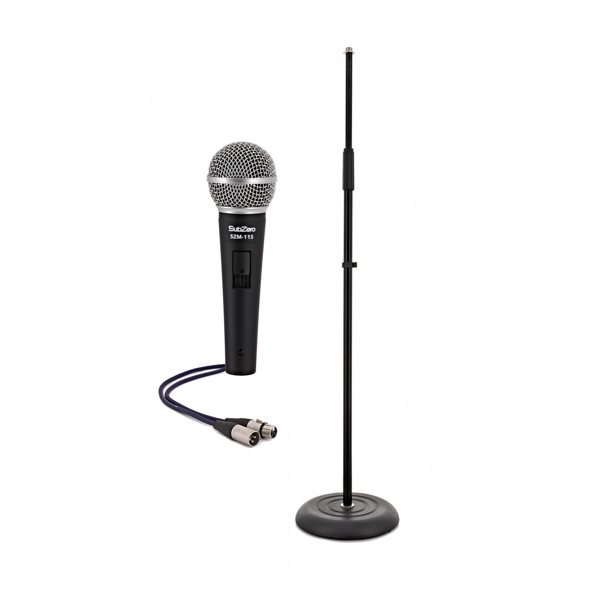 SubZero Dynamic Vocal Microphone with Switch Straight Stand Pack -  New In the Box  Vocal     Dynamic Microphone