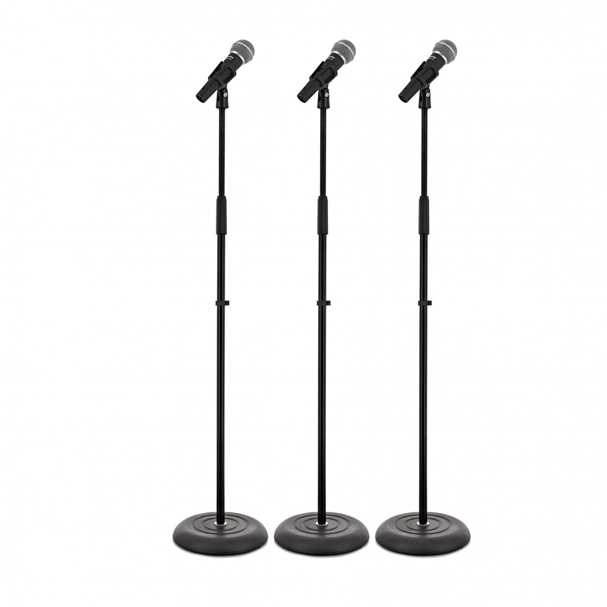 SubZero Dynamic Vocal Microphone with Switch 3x Straight Stand Pack