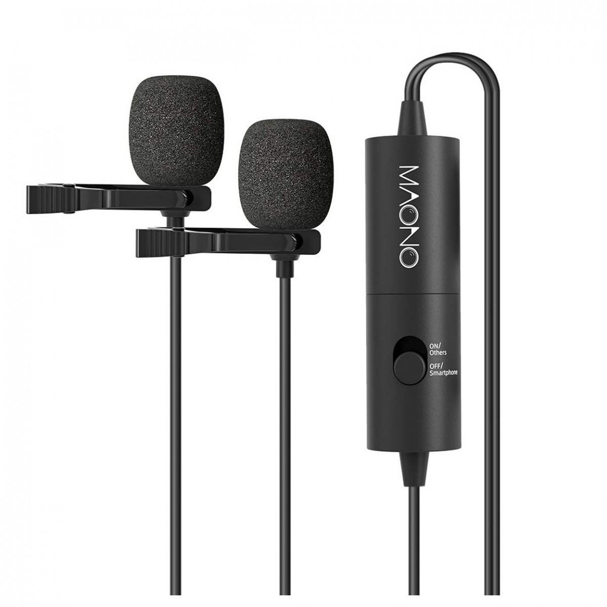 Maono AU-200 Dual Lavalier 3.5mm Microphone Omnidirectional 6m cable -  New In the Box   Omnidirectional  Omnidirectional Lavalier  Microphone