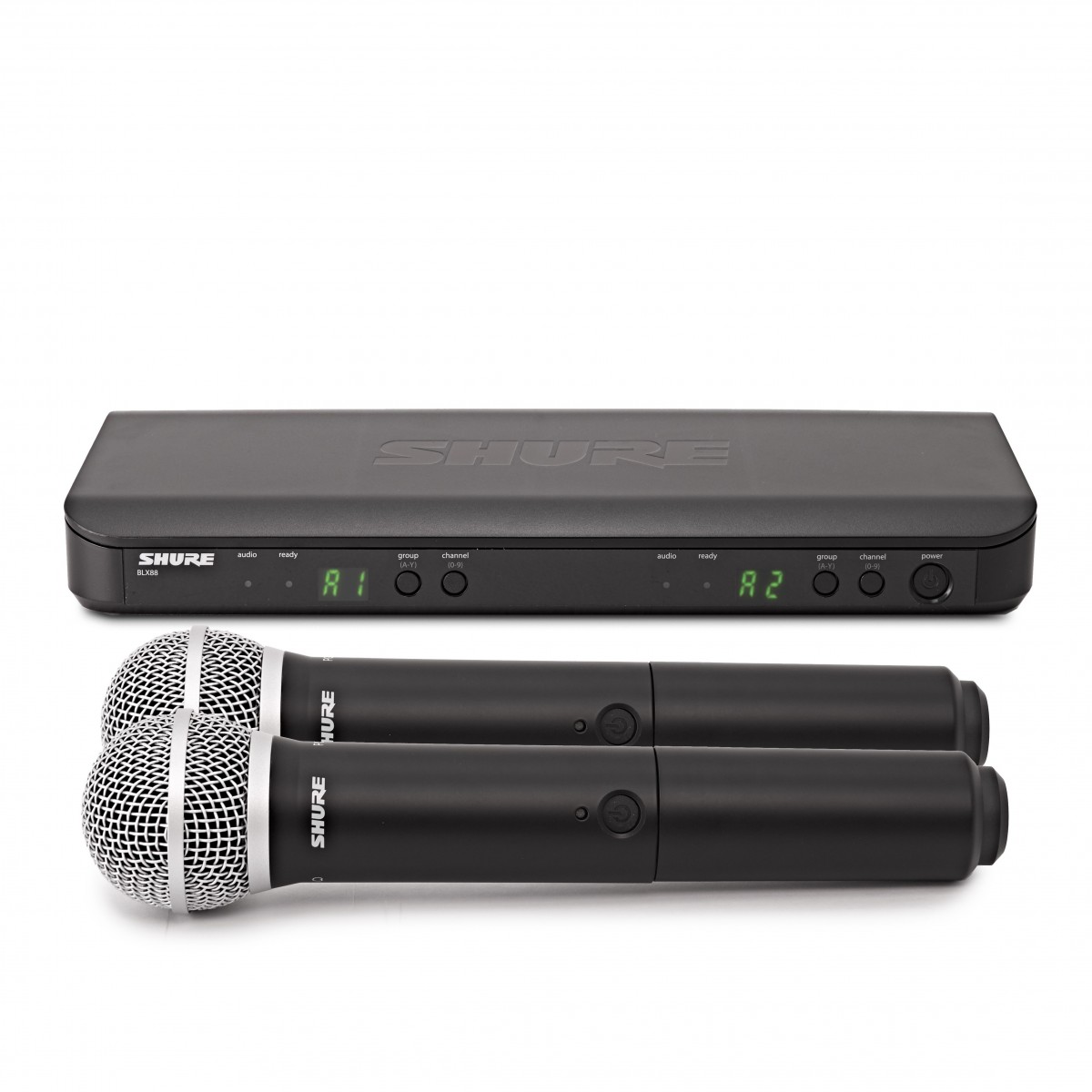 Shure BLX288/PG58-K3E Dual Handheld Wireless Microphone System - Nearly New -  Pre Loved      Handheld Wireless Microphone