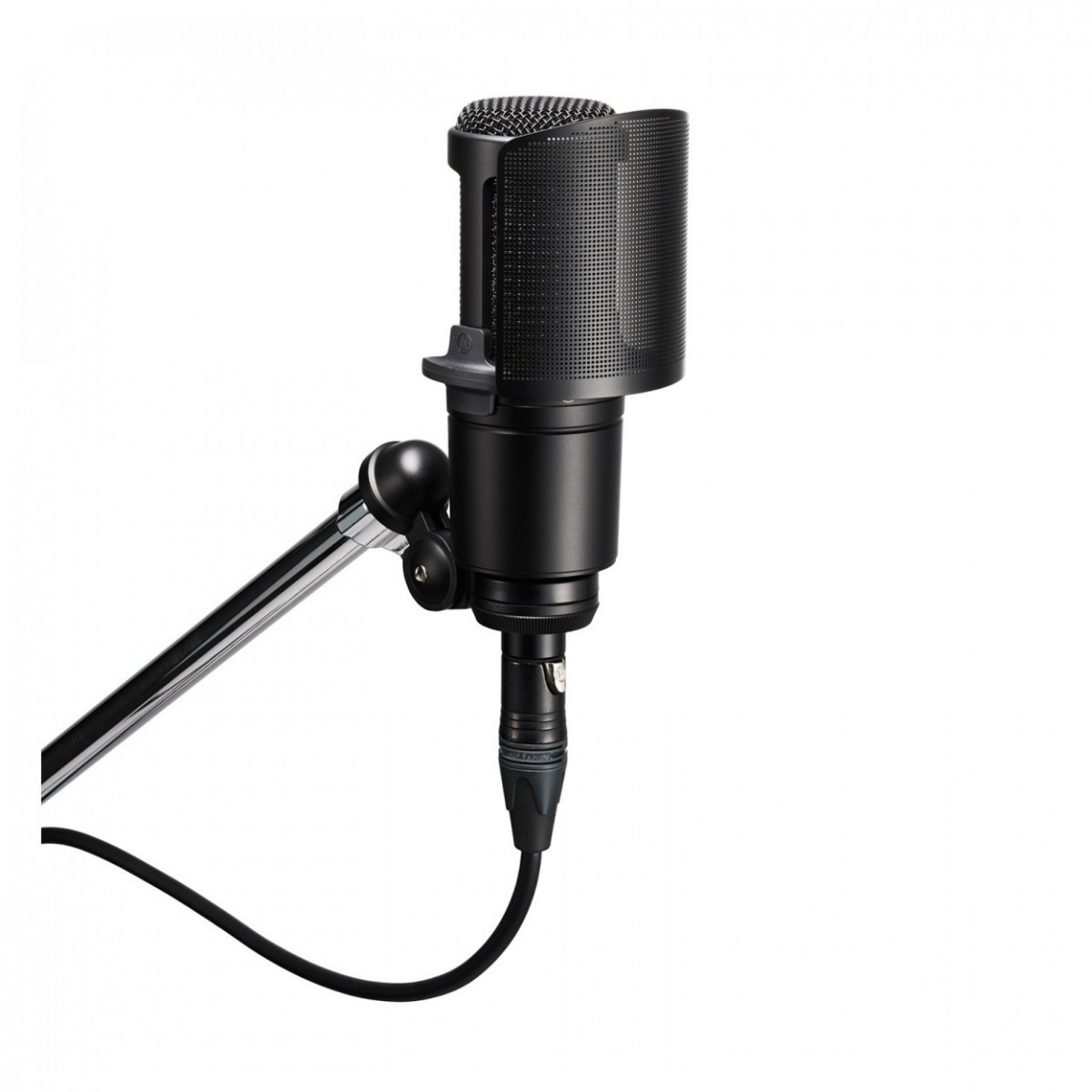 Audio Technica AT2020 Cardioid Condenser Microphone & Pop Filter -  New In the Box   Pop Filter Condenser Cardioid   Microphone