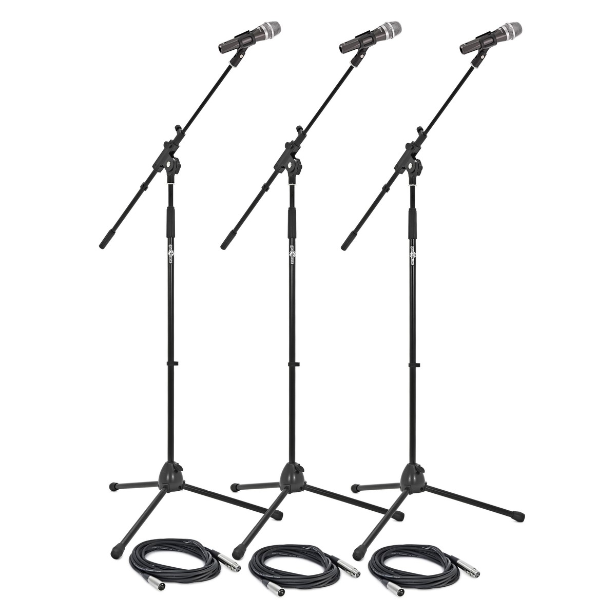 3 Piece Microphone Stage Pack by Gear4music