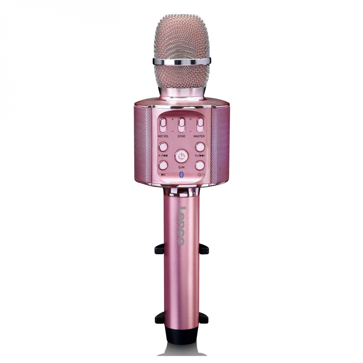 Lenco BMC-090PK Bluetooth Karaoke Microphone with Lights Pink -  New In the Box        Microphone