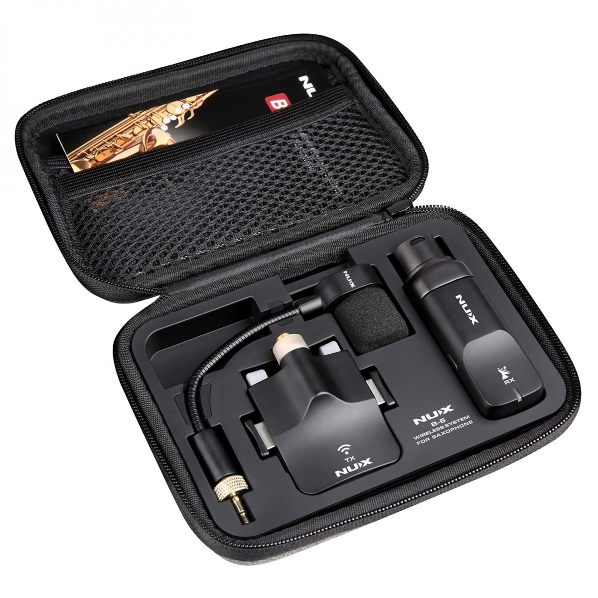 NUX B-6 Wireless Saxophone Microphone System 2.4GHz