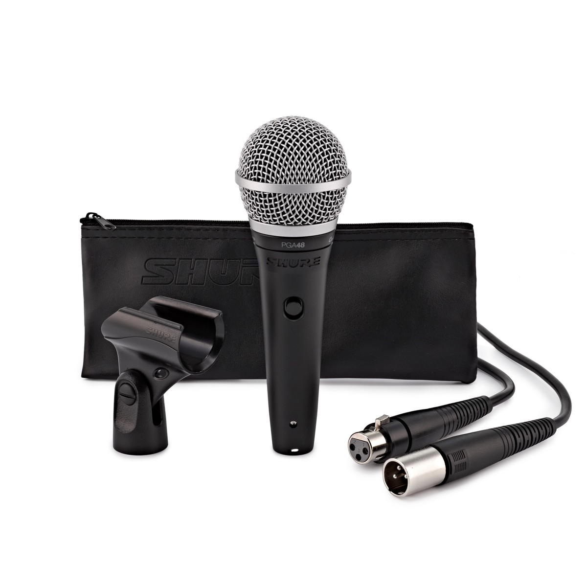 Shure PGA48 Cardioid Dynamic Vocal Microphone with XLR Cable -  New In the Box  Vocal   Cardioid  Dynamic Microphone