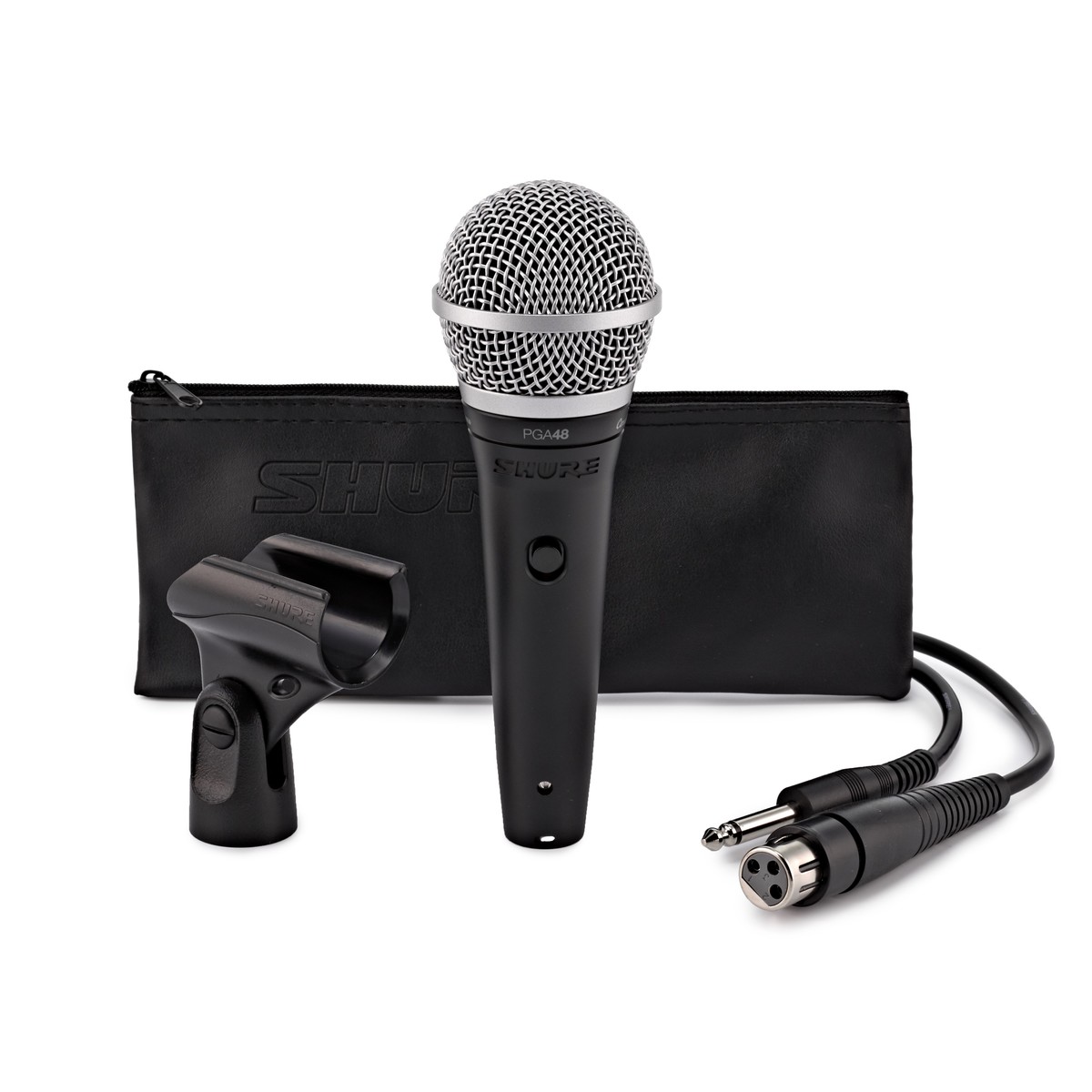 Shure PGA48 Cardioid Dynamic Vocal Microphone with XLR to Jack Cable