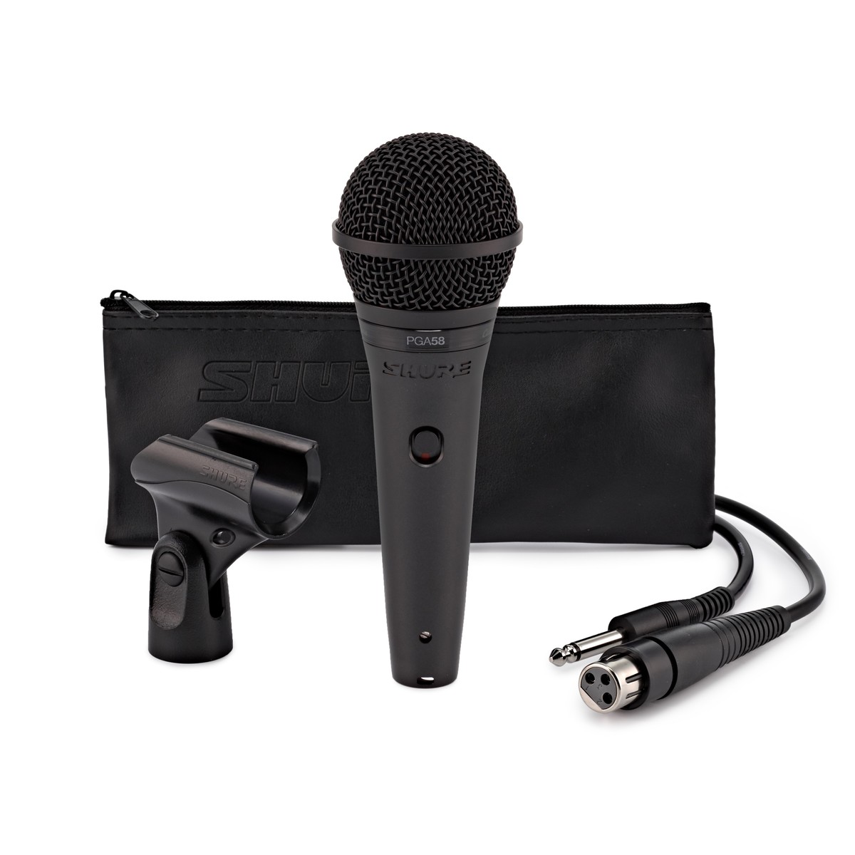 Shure PGA58 Cardioid Dynamic Vocal Microphone with XLR to Jack Cable -  New In the Box  Vocal   Cardioid  Dynamic Microphone