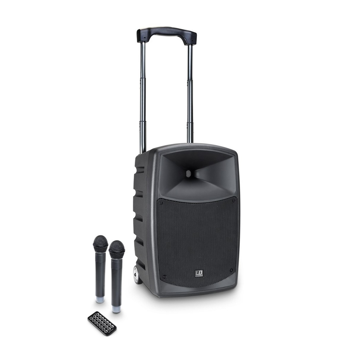 LD Systems Roadbuddy 10 HHD2 Portable PA Speaker with Microphones –  New In the Box        Microphone